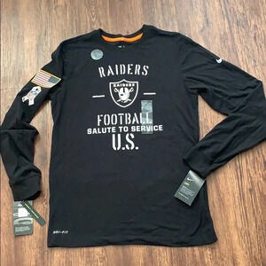 Nike Salute To Service NFL Raiders LS T-Shirt Men’s Small NWT